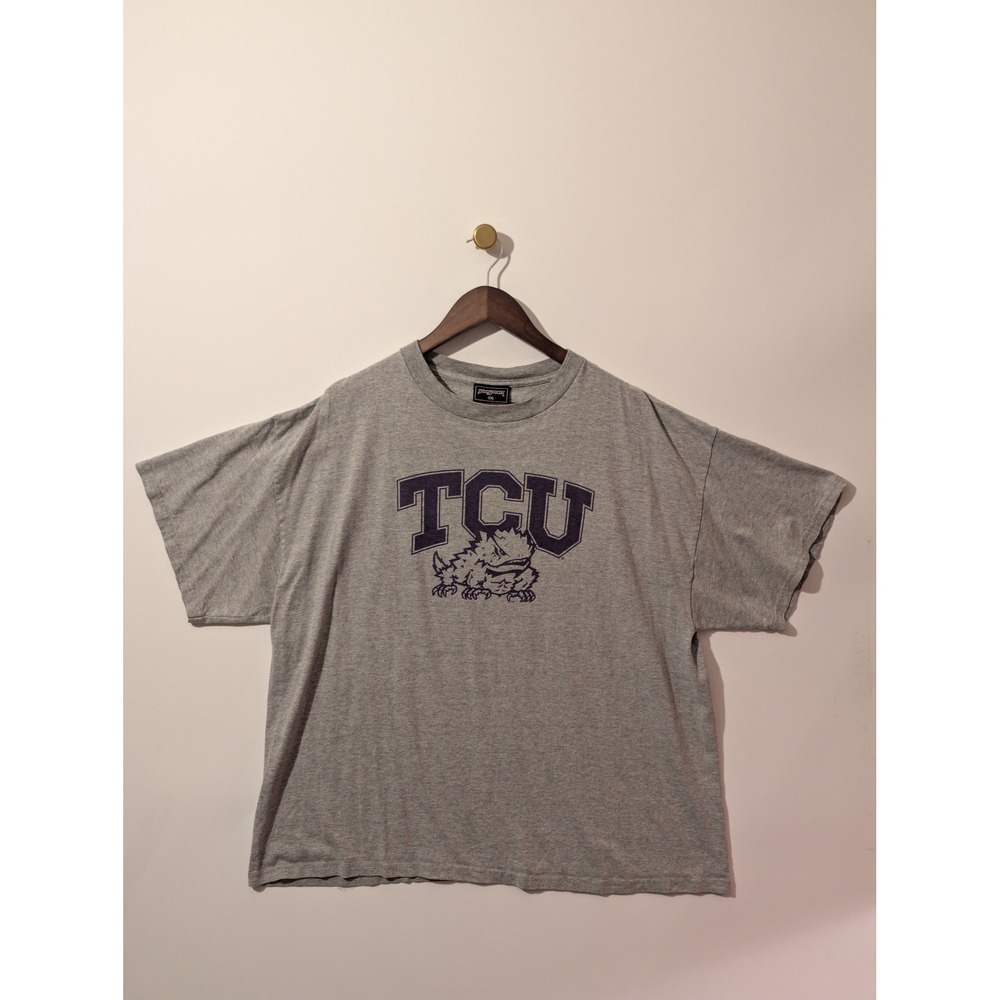 JanSport TCU T-Shirt Mens XXL Gray Horned Frogs Graphic Tee College
